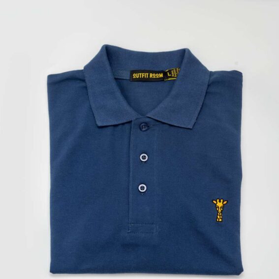 Polo piqué bleu marine OUTFIT ROOM